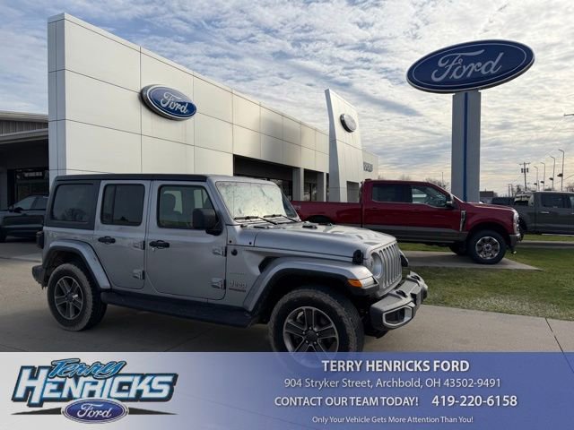 Used 2021 Jeep Wrangler Unlimited Sahara w/ Uconnect 4C Nav & Sound Group image 1