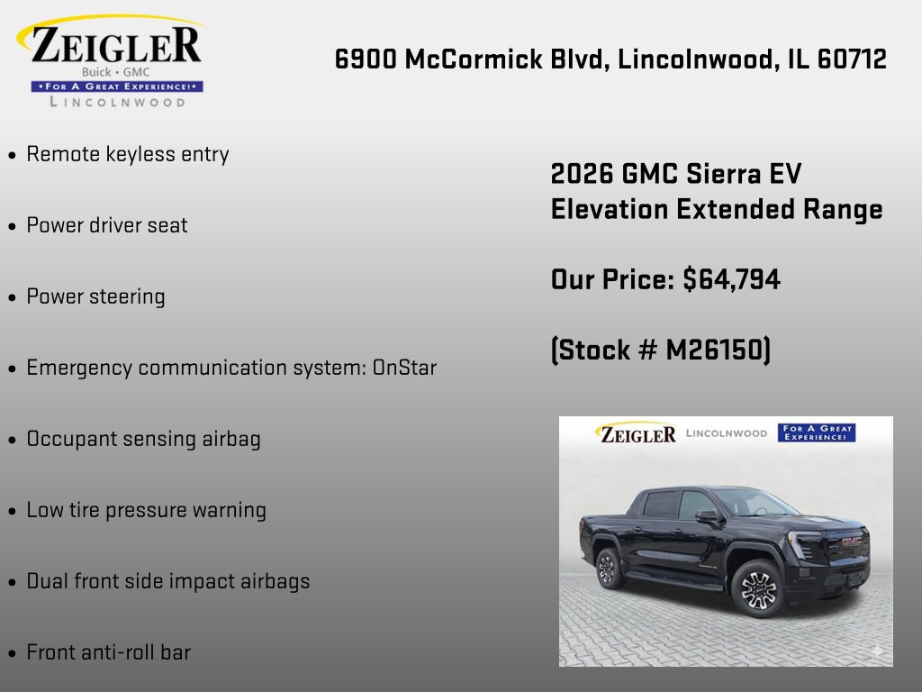 New 2026 GMC Sierra EV Elevation AWD/4WD image 12