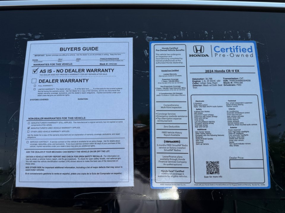 Certified 2024 Honda CR-V EX image 37