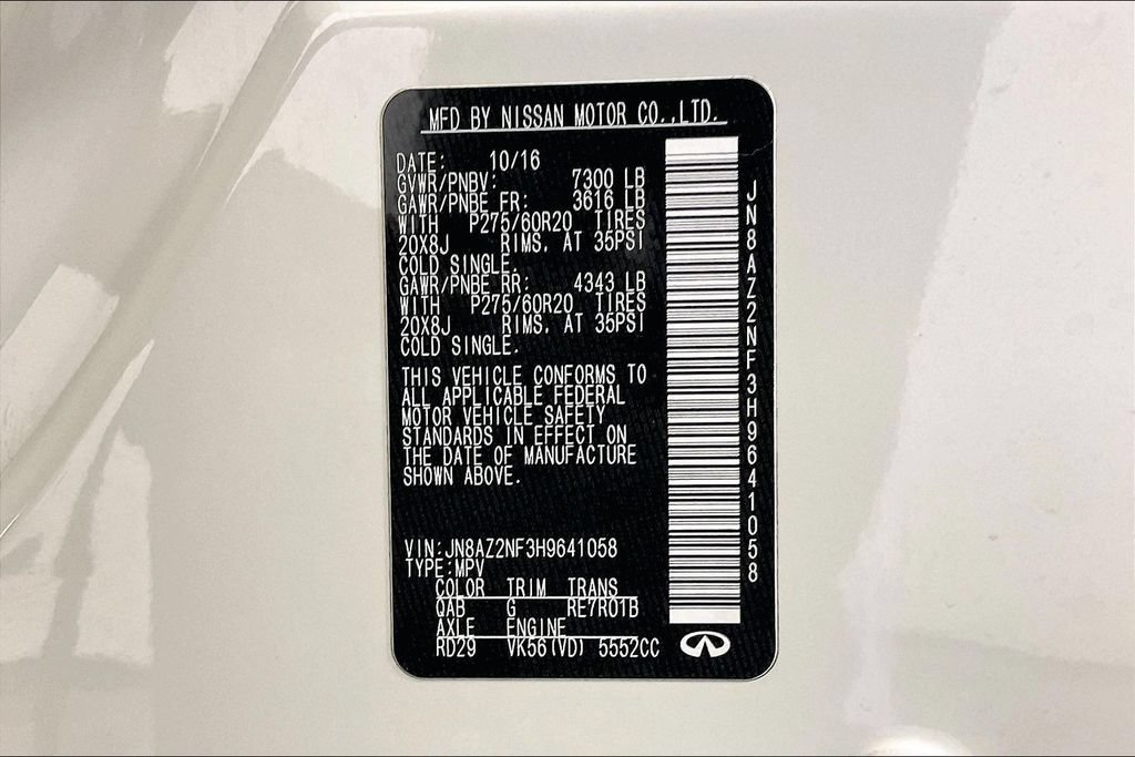 Used 2017 INFINITI QX80 2WD image 43