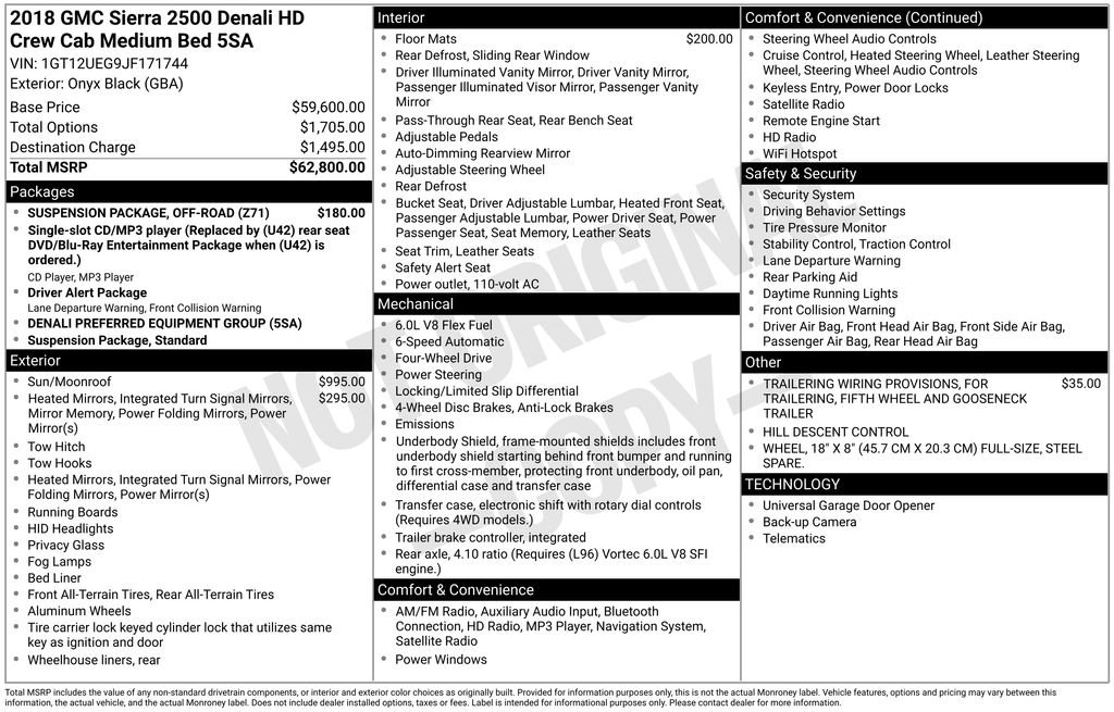 Used 2018 GMC Sierra 2500 Denali w/ Suspension Package, Off-Road image 11