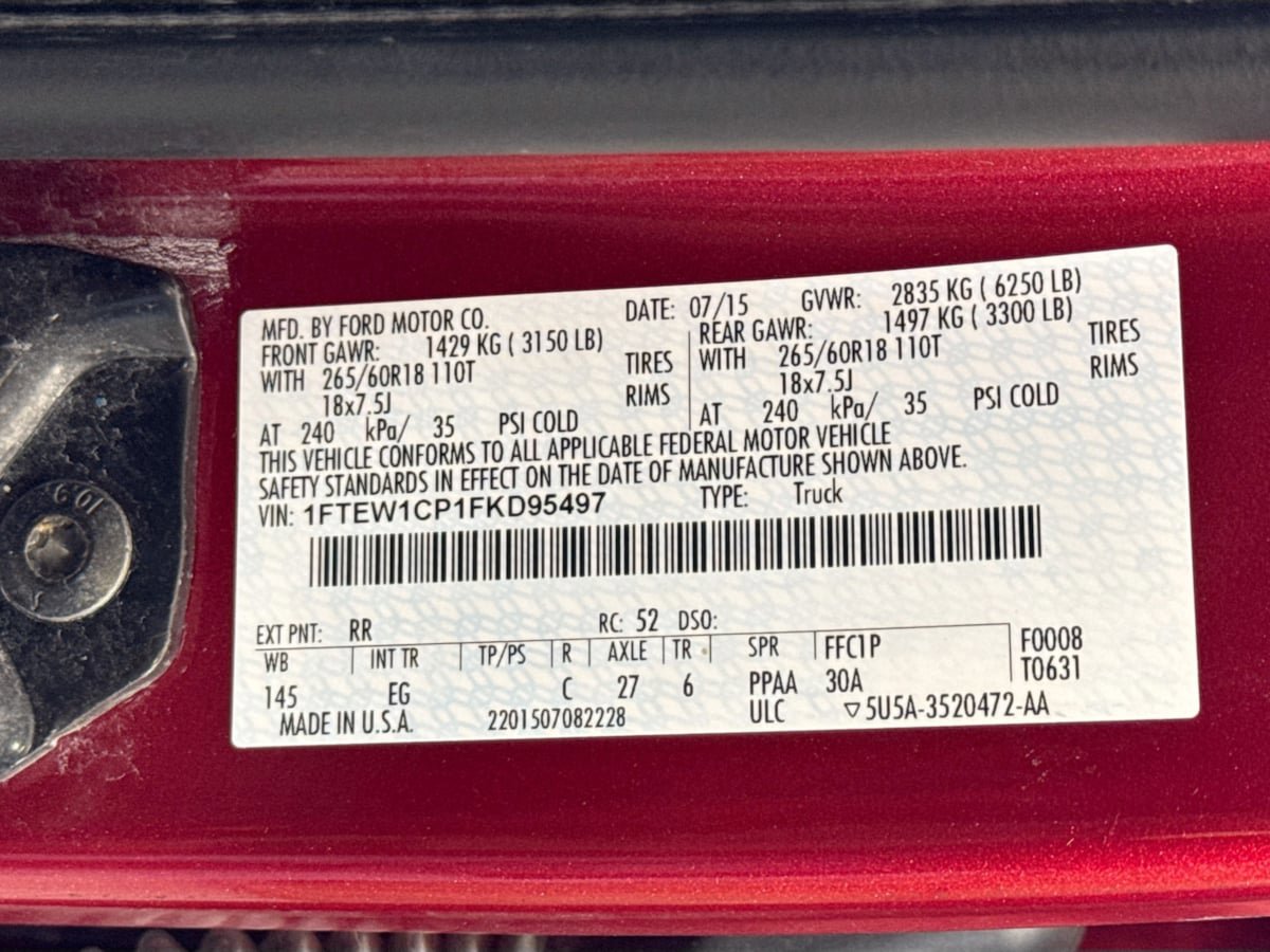 Used 2015 Ford F150 Lariat RWD image 39