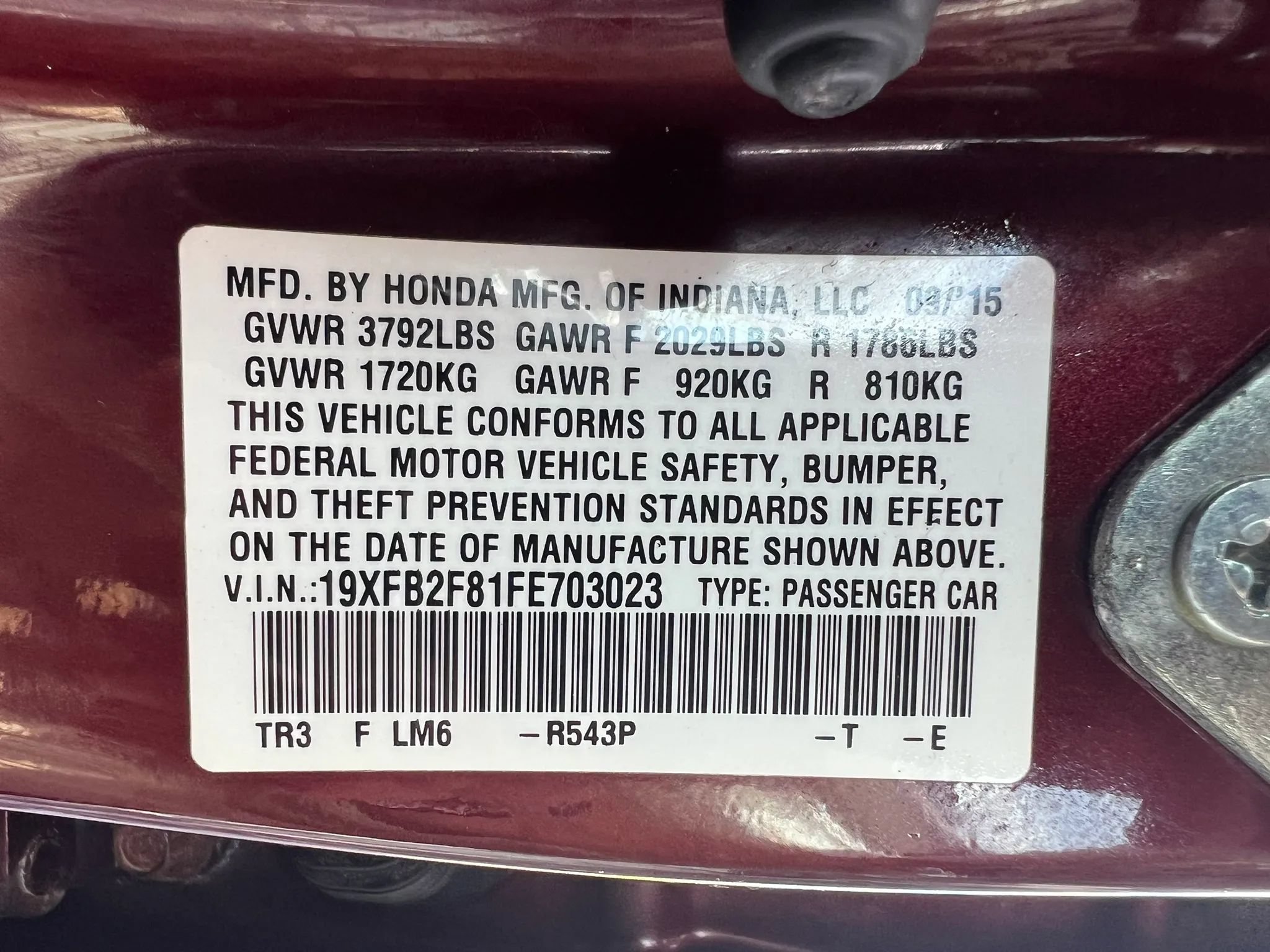 Used 2015 Honda Civic EX image 47
