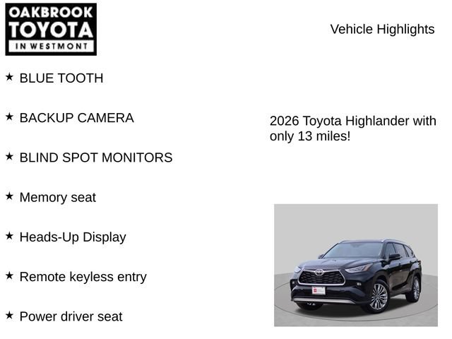 Certified 2026 Toyota Highlander Platinum AWD/4WD image 6