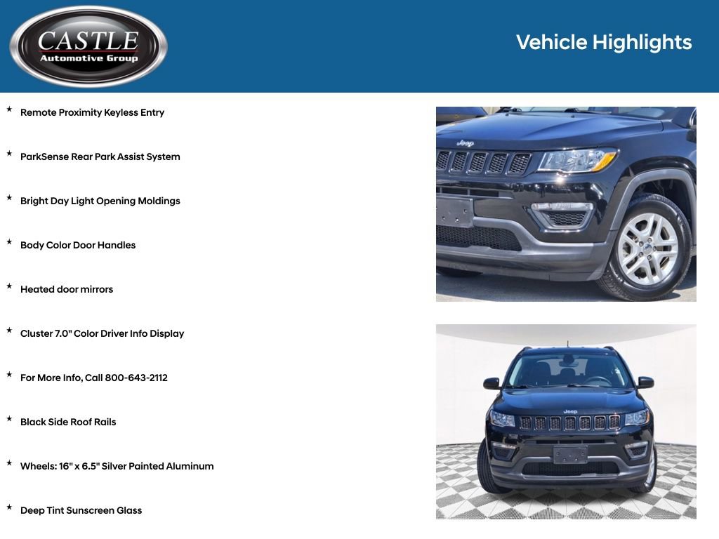 Used 2019 Jeep Compass Sport w/ Tech Group FWD image 8