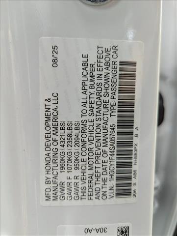 New 2025 Honda Accord SE image 17