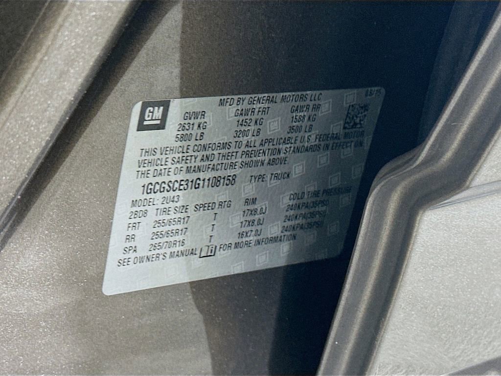 Used 2016 Chevrolet Colorado LT w/ Luxury Package, Chrome RWD image 36