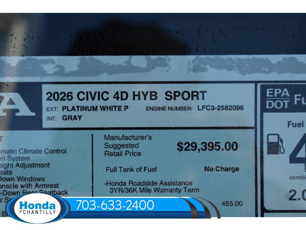 New 2026 Honda Civic Sport image 37