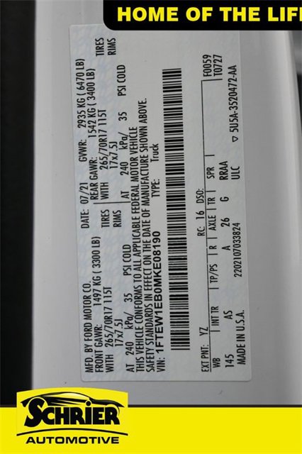 Used 2021 Ford F150 XL w/ Trailer Tow Package image 44