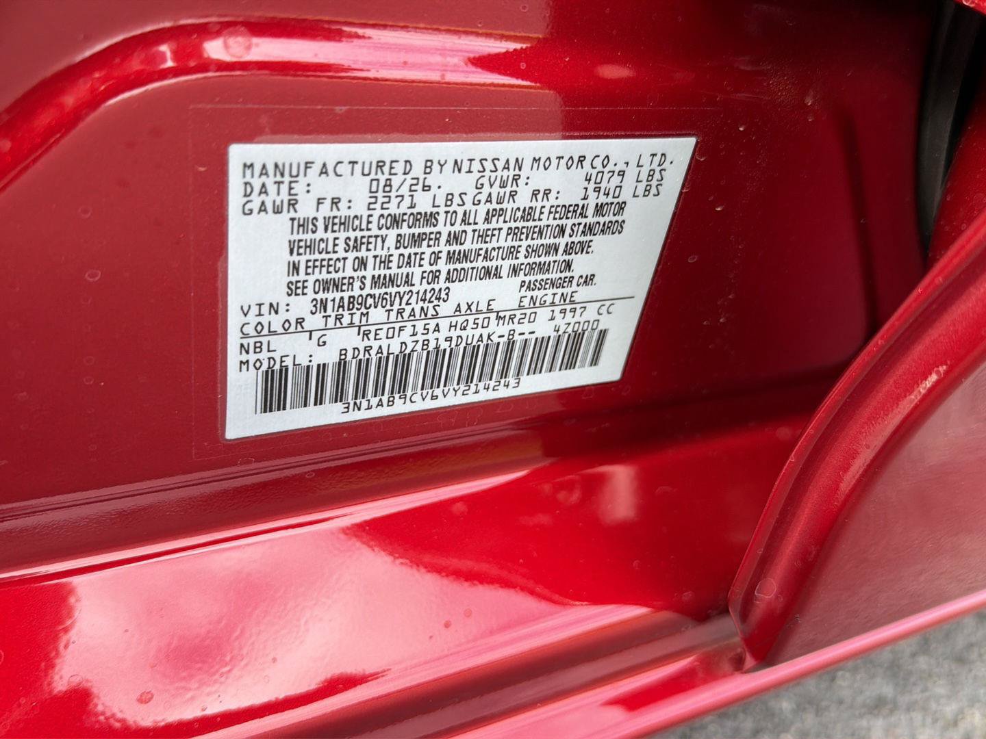New 2027 Nissan Sentra SV w/ SV Convenience Package FWD image 35