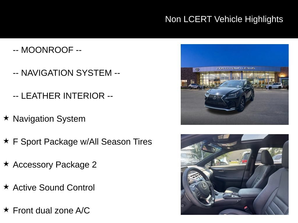 Used 2016 Lexus NX 200t F Sport w/ F Sport Premium Package AWD/4WD image 21