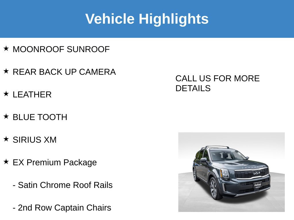 Used 2022 Kia Telluride EX w/ EX Premium Package AWD/4WD image 8