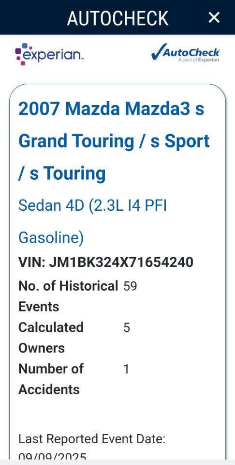 Used 2007 MAZDA MAZDA3 s Touring image 17