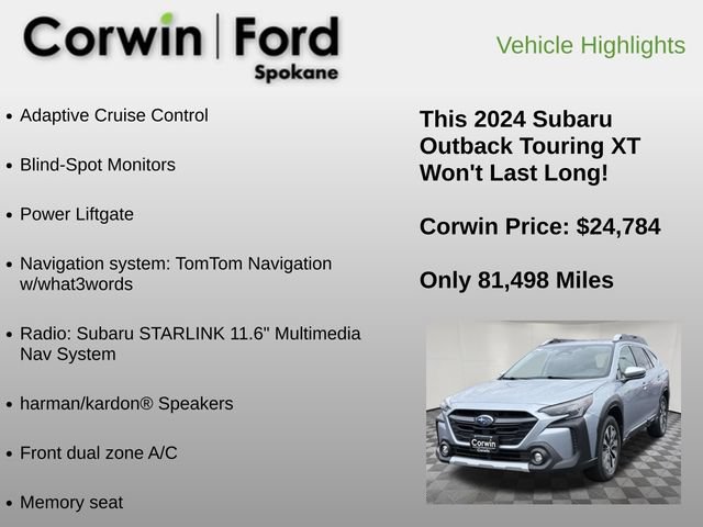 Used 2024 Subaru Outback Touring XT w/ Popular Package #2 AWD/4WD image 6