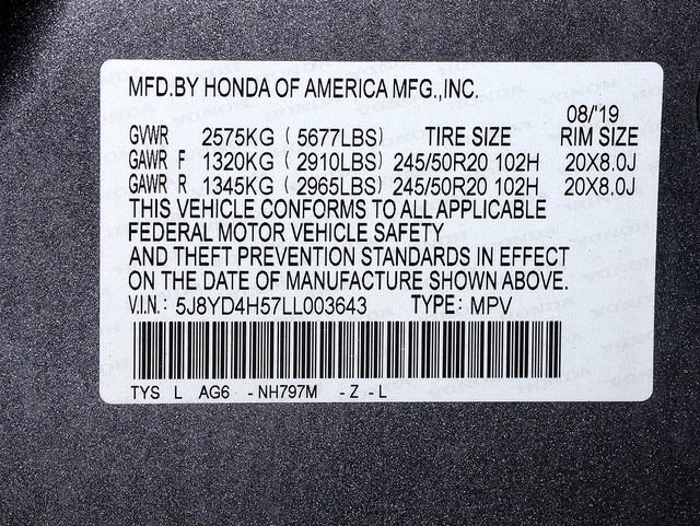 Used 2020 Acura MDX SH-AWD w/ Technology Package image 40