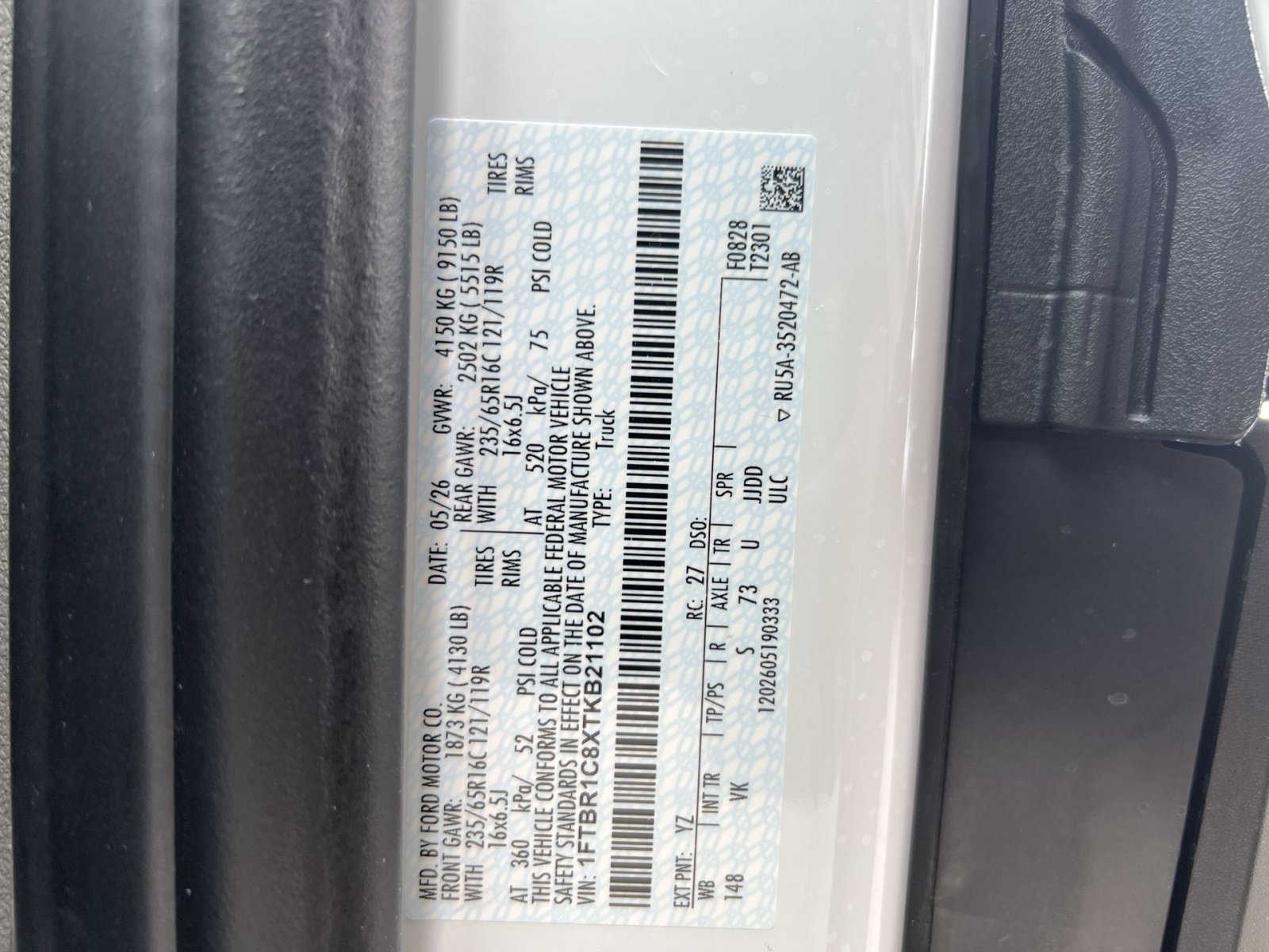 New 2026 Ford Transit 250 148 Medium Roof w/ Load Area Protection Package RWD image 35
