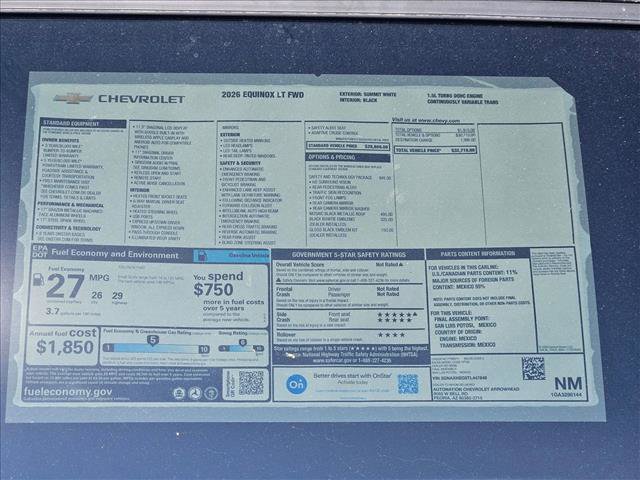 New 2026 Chevrolet Equinox LT w/ Safety and Technology Package FWD image 17