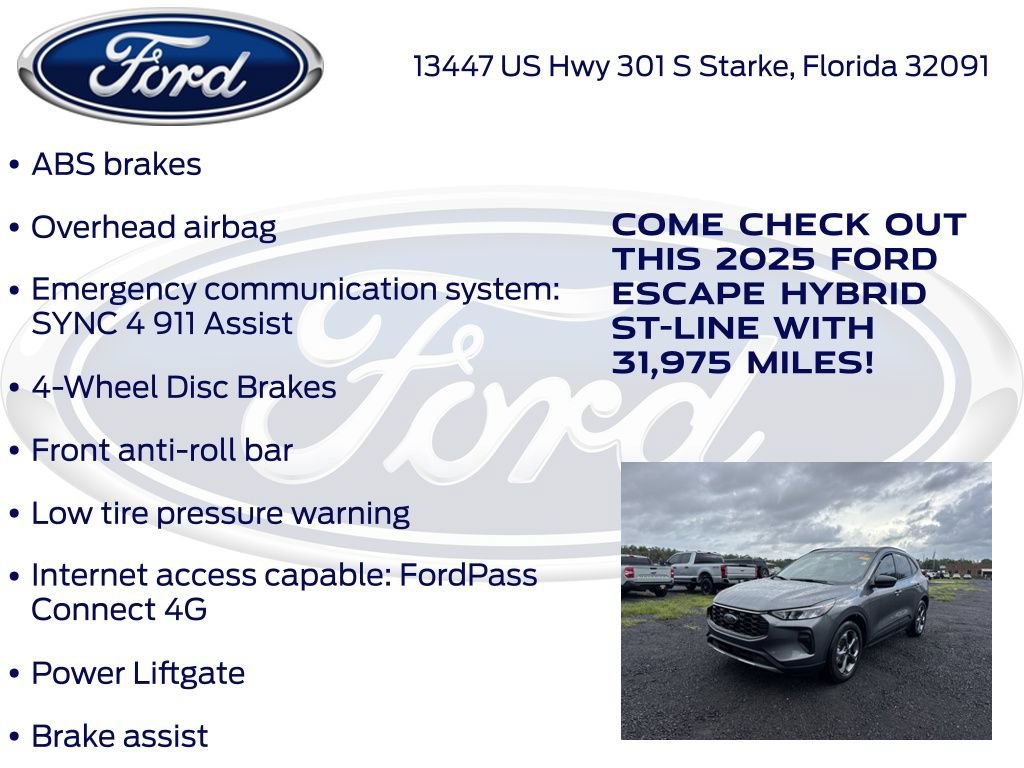 Certified 2025 Ford Escape ST-Line w/ Equipment Group 301A FWD image 22