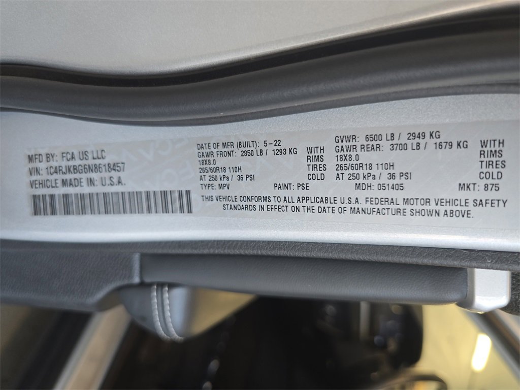 Used 2022 Jeep Grand Cherokee L Limited image 68