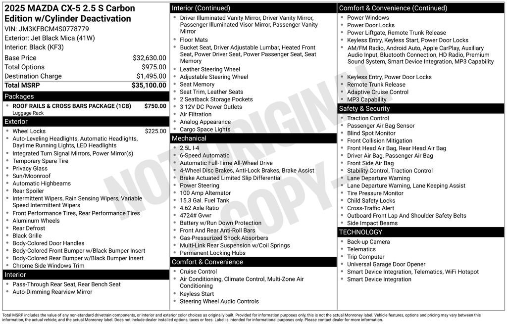 New 2025 MAZDA CX-5 Carbon Edition image 6