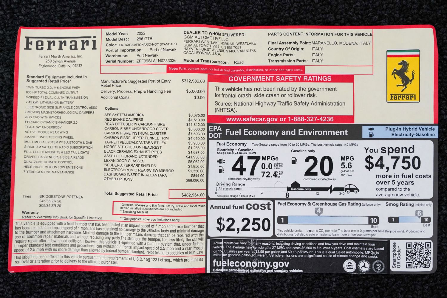 Used 2022 Ferrari 296 GTB image 4