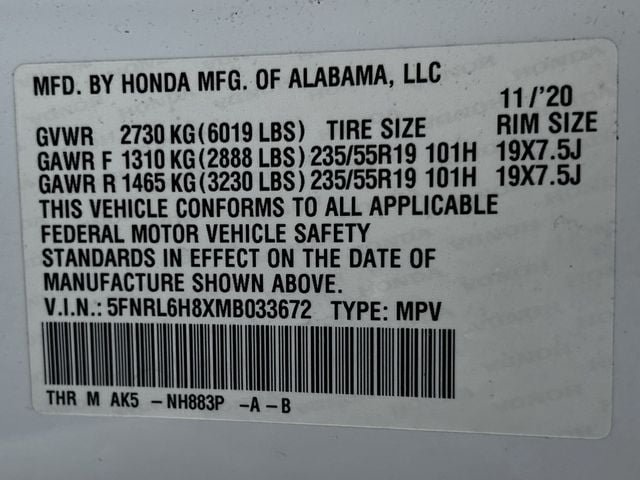 Used 2021 Honda Odyssey Touring image 37