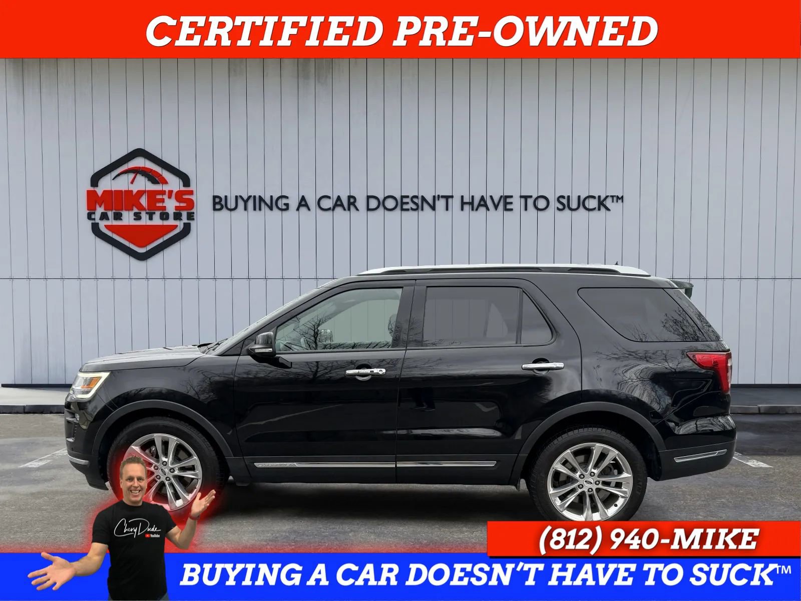 Used 2019 Ford Explorer Limited w/ Ford Safe & Smart Package image 2