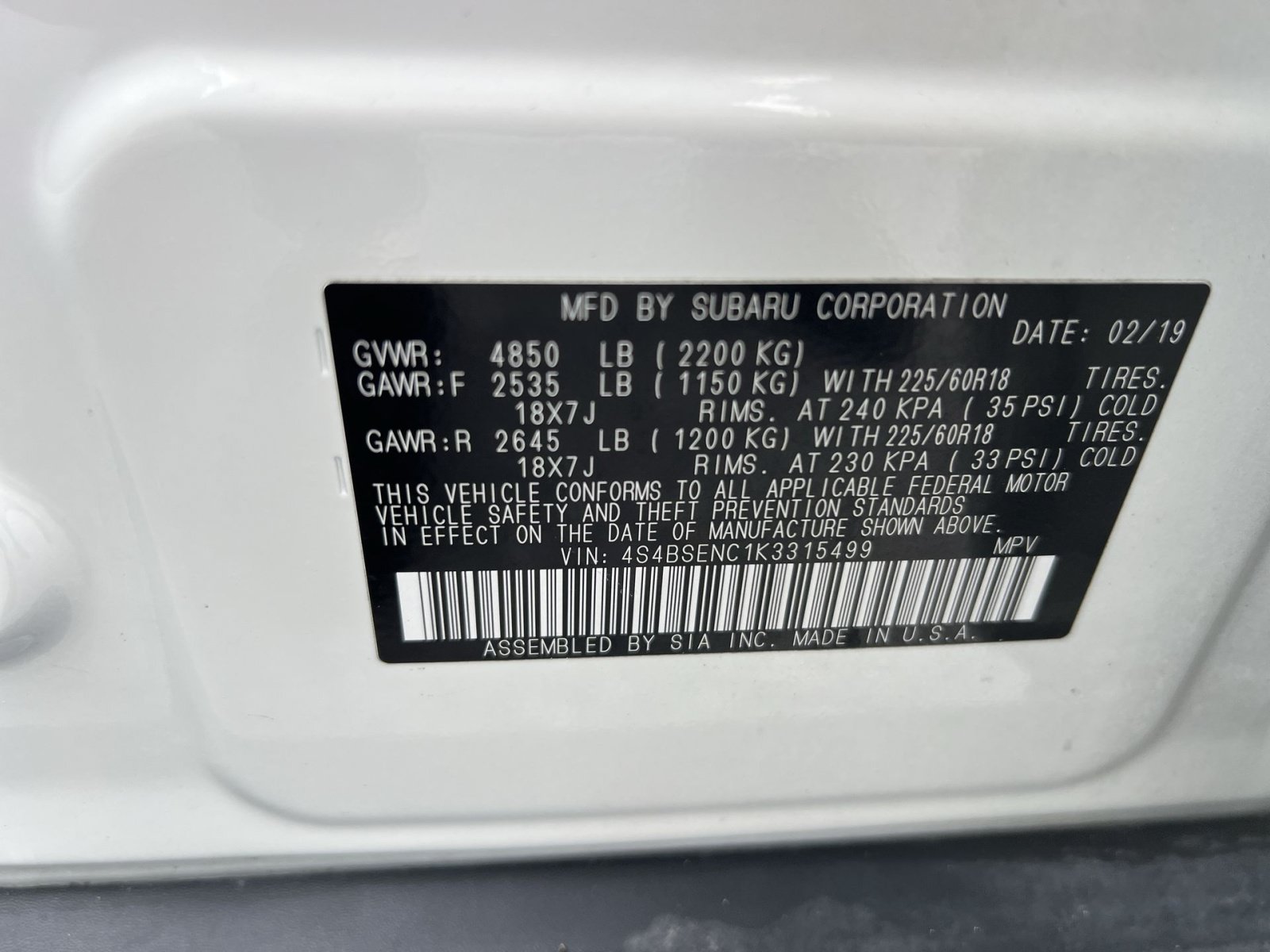 Used 2019 Subaru Outback 3.6R Limited AWD/4WD image 29