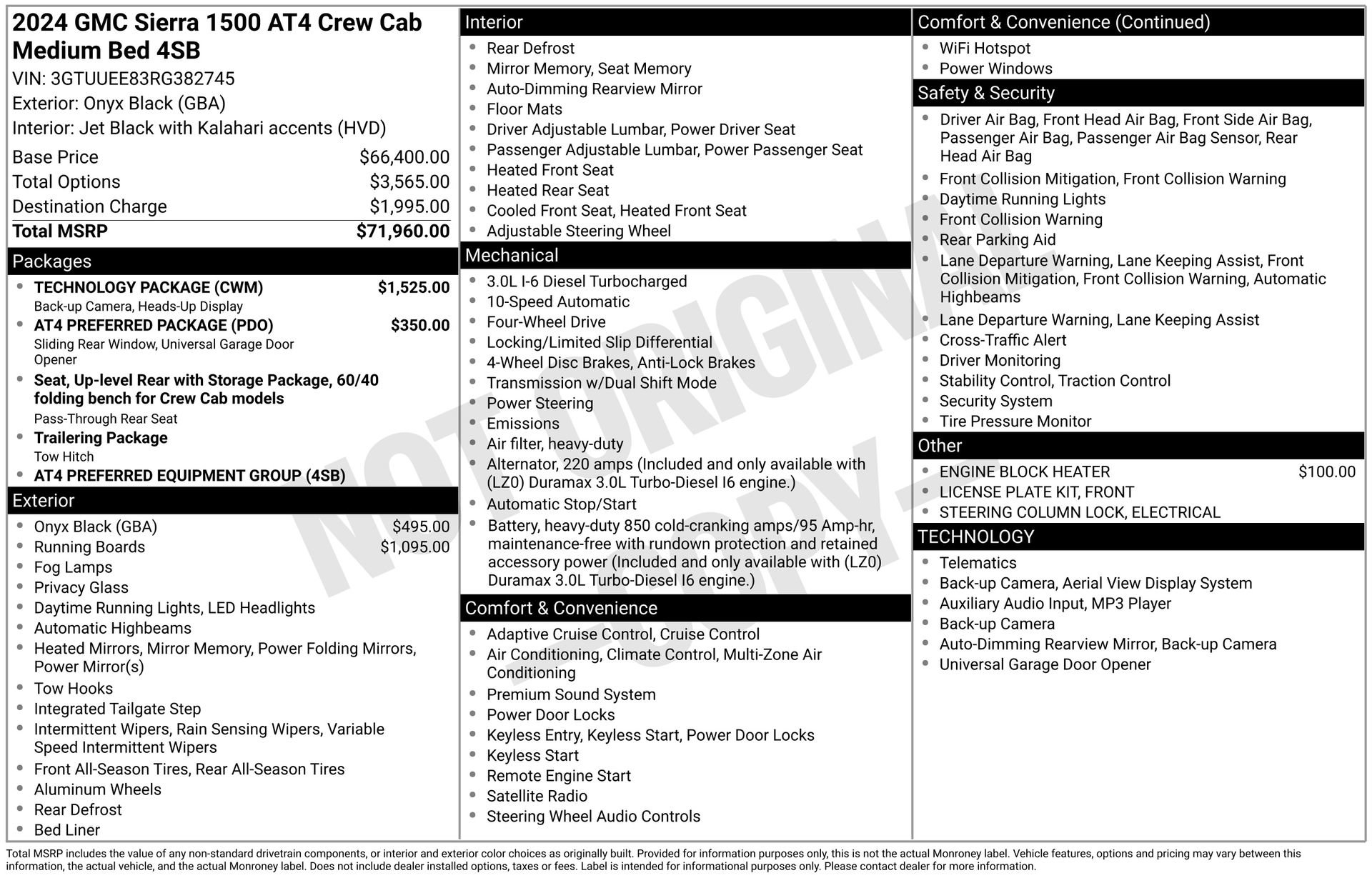 Certified 2024 GMC Sierra 1500 AT4 w/ Technology Package image 4