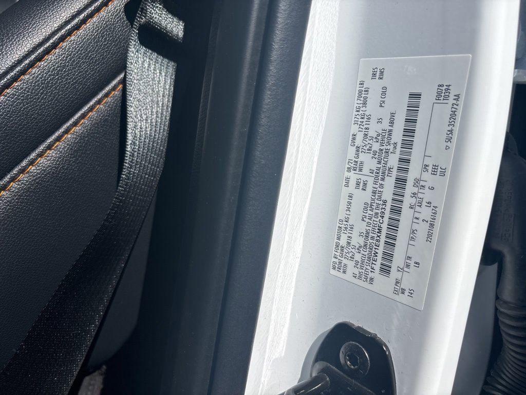 Used 2021 Ford F150 Tremor w/ Equipment Group 401A Mid image 8