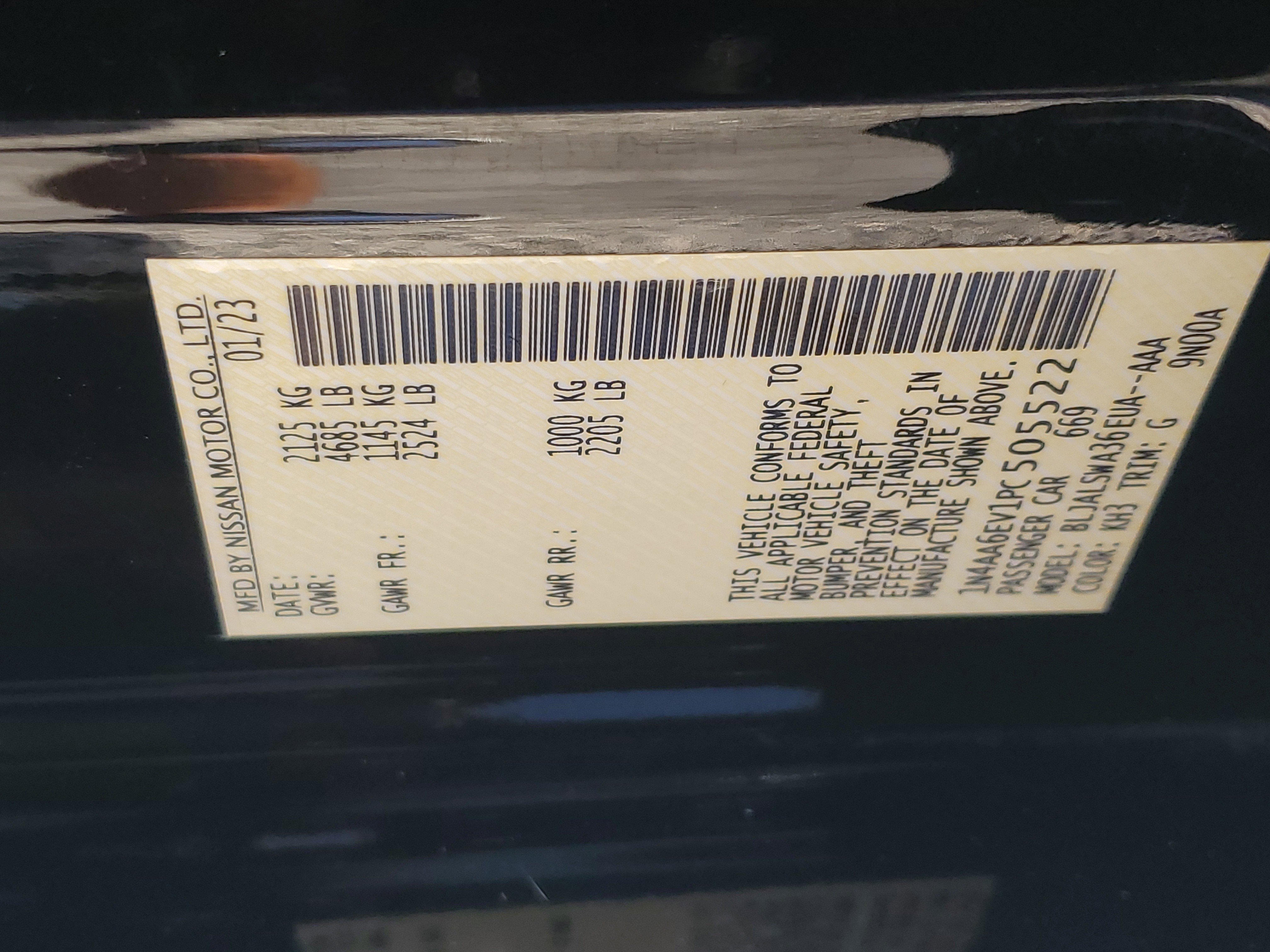 Certified 2023 Nissan Maxima SR w/ Sport Mat Group FWD image 27