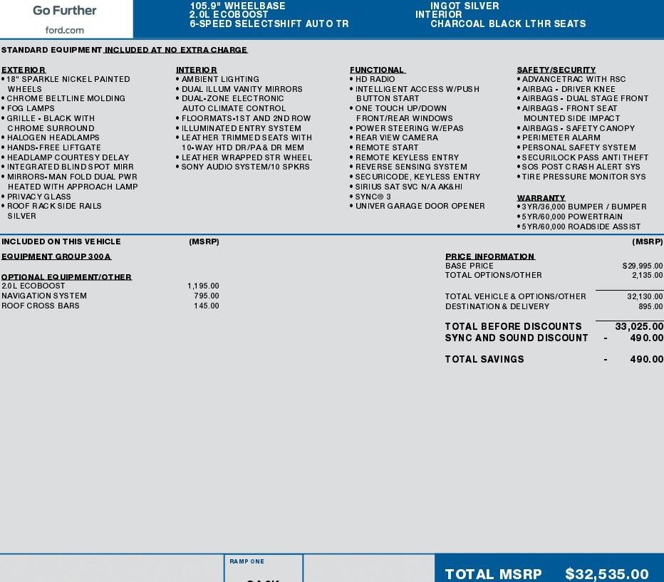 Used 2016 Ford Escape Titanium FWD image 2