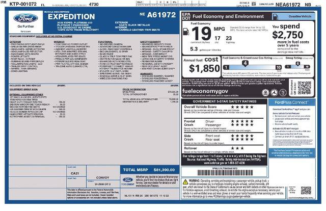 Certified 2022 Ford Expedition Platinum RWD image 2