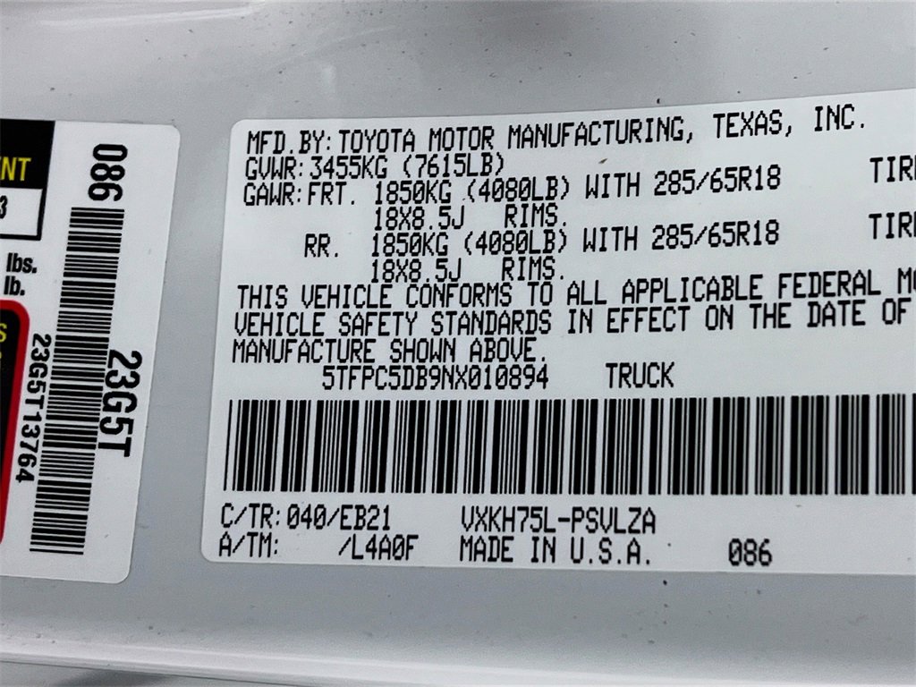 Used 2022 Toyota Tundra TRD Pro image 27