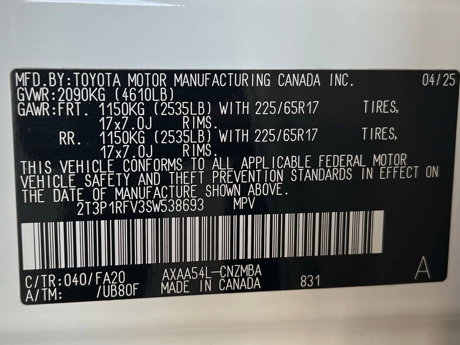 Used 2025 Toyota RAV4 XLE AWD/4WD image 19