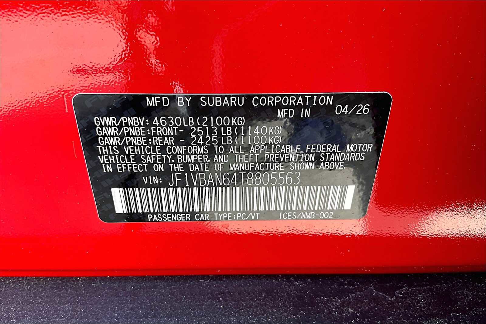 New 2026 Subaru WRX Limited AWD/4WD image 18