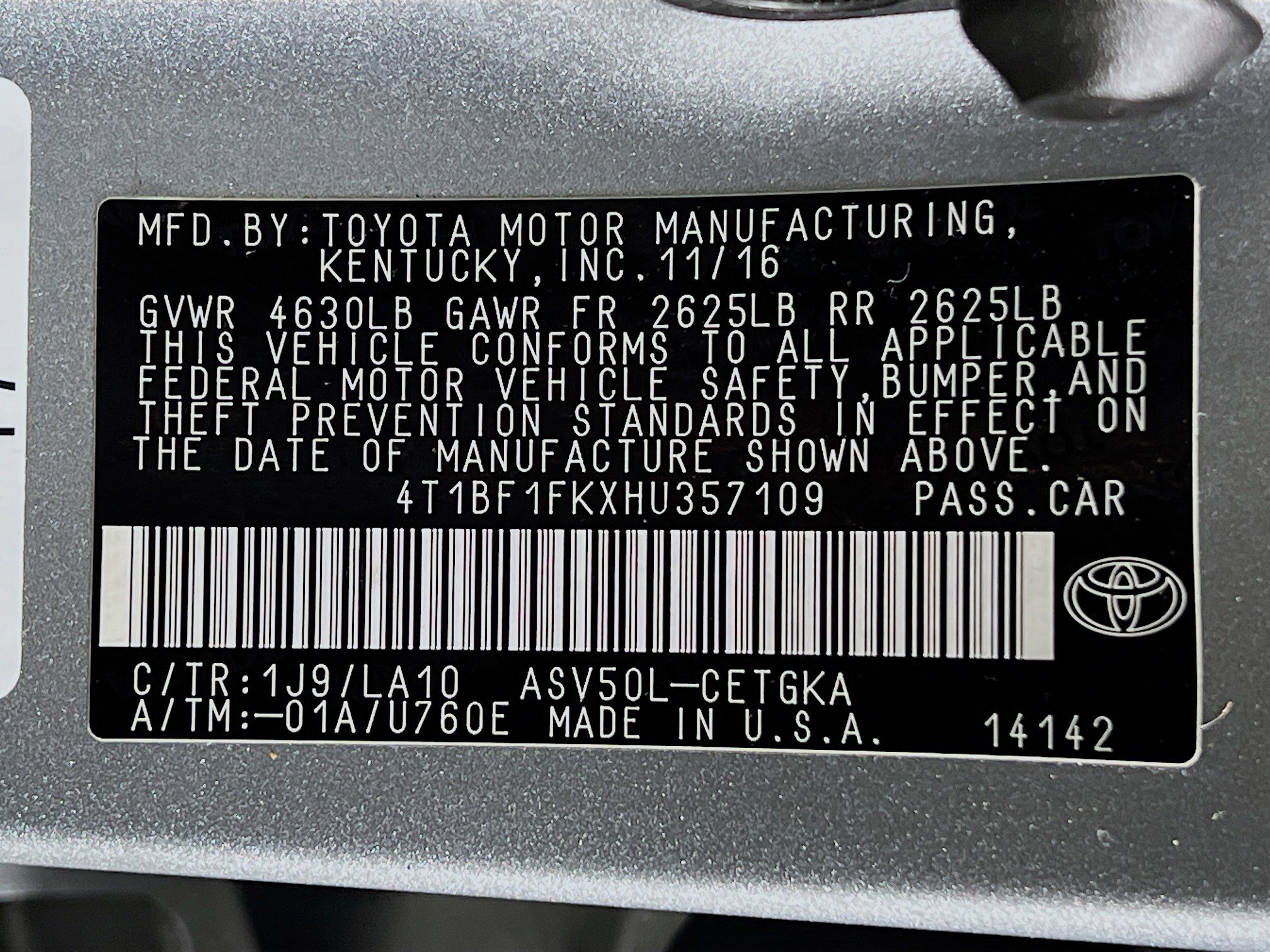 Used 2017 Toyota Camry XLE FWD image 27