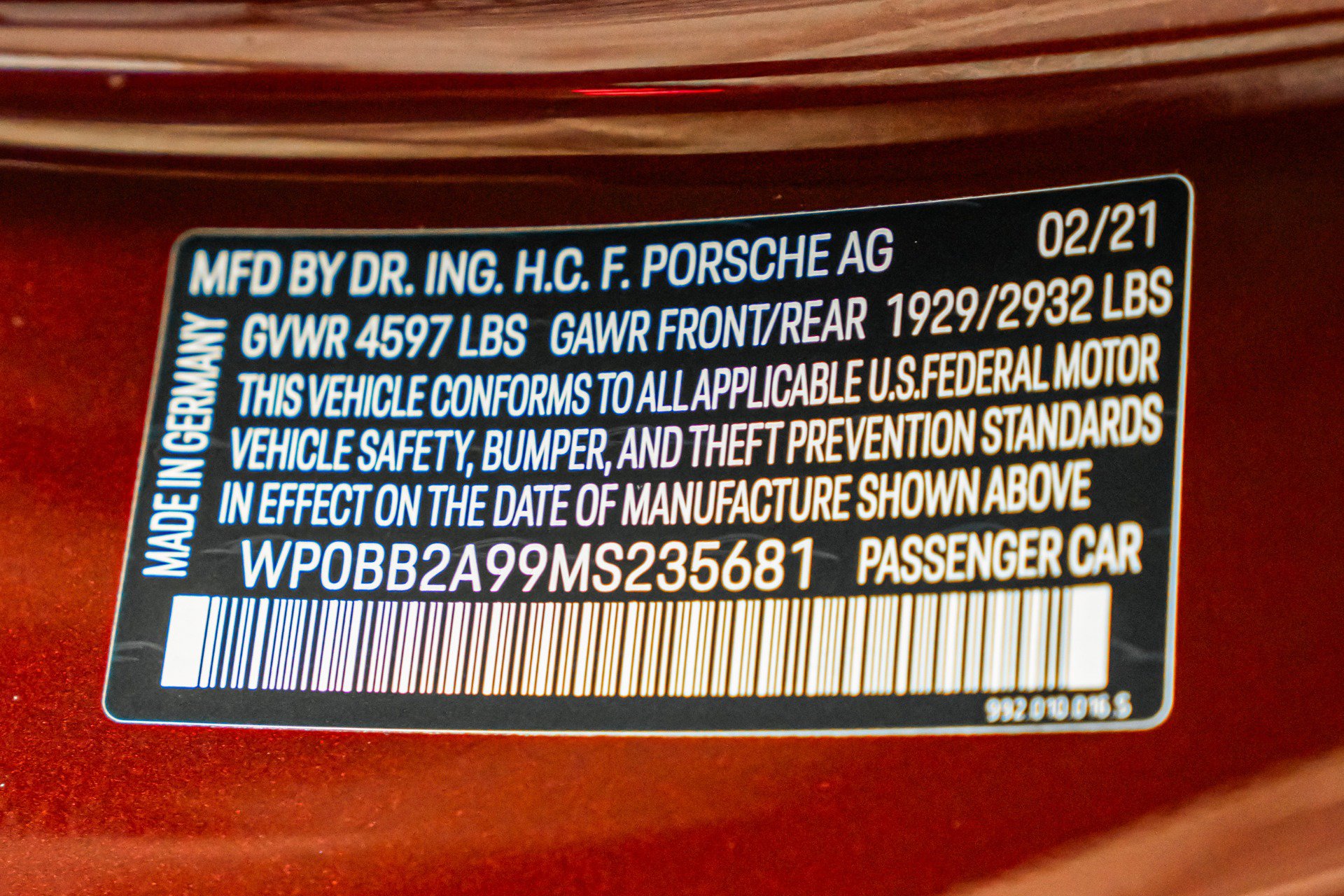 Used 2021 Porsche 911 Targa 4S Heritage Design image 18