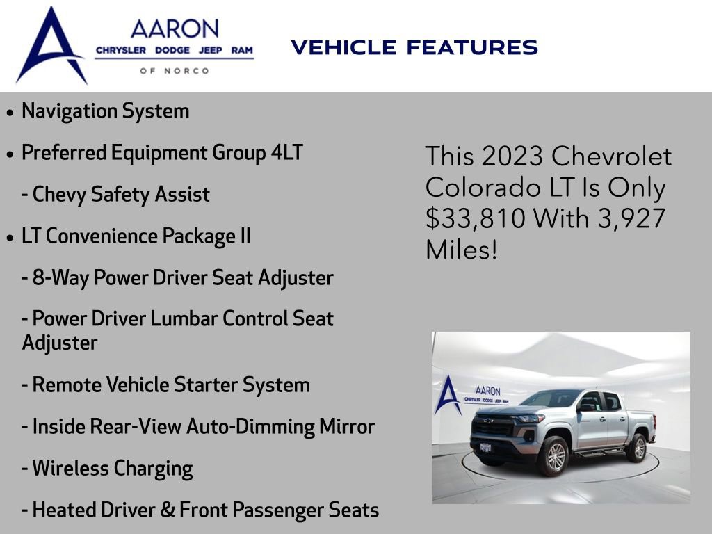 Used 2023 Chevrolet Colorado LT w/ LT Convenience Package II AWD/4WD image 4