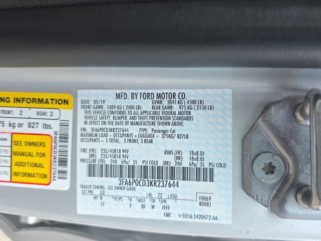Used 2019 Ford Fusion SEL FWD image 21