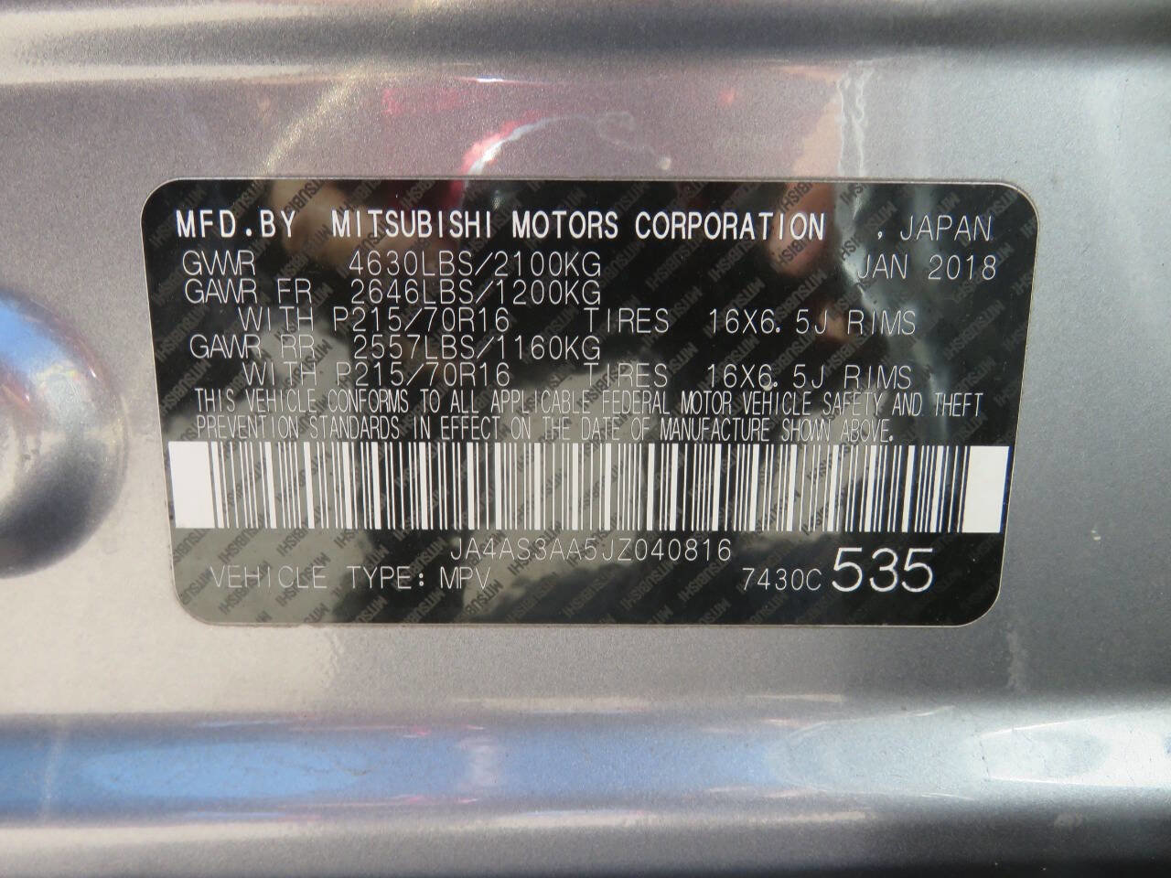Used 2018 Mitsubishi Eclipse Cross ES FWD image 40
