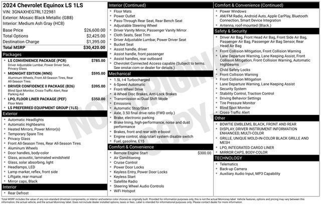 Certified 2024 Chevrolet Equinox LS w/ LS Convenience Package FWD image 5