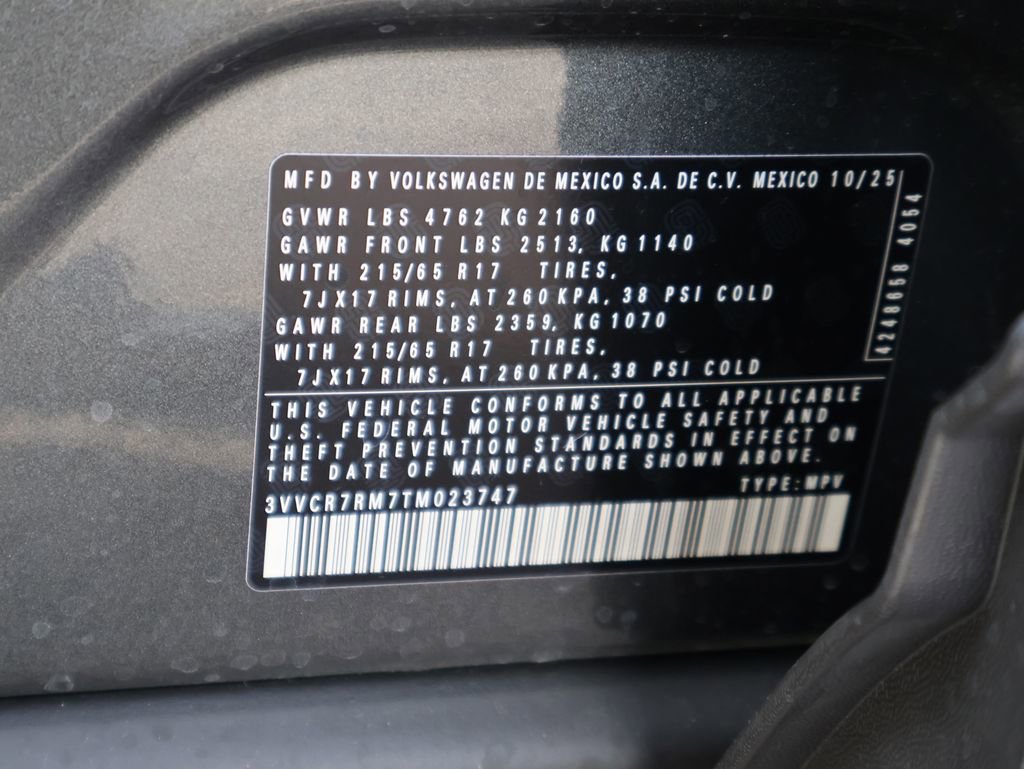 New 2026 Volkswagen Tiguan S image 39