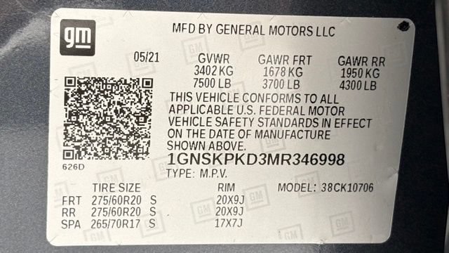 Used 2021 Chevrolet Tahoe Z71 w/ Max Trailering Package AWD/4WD image 52