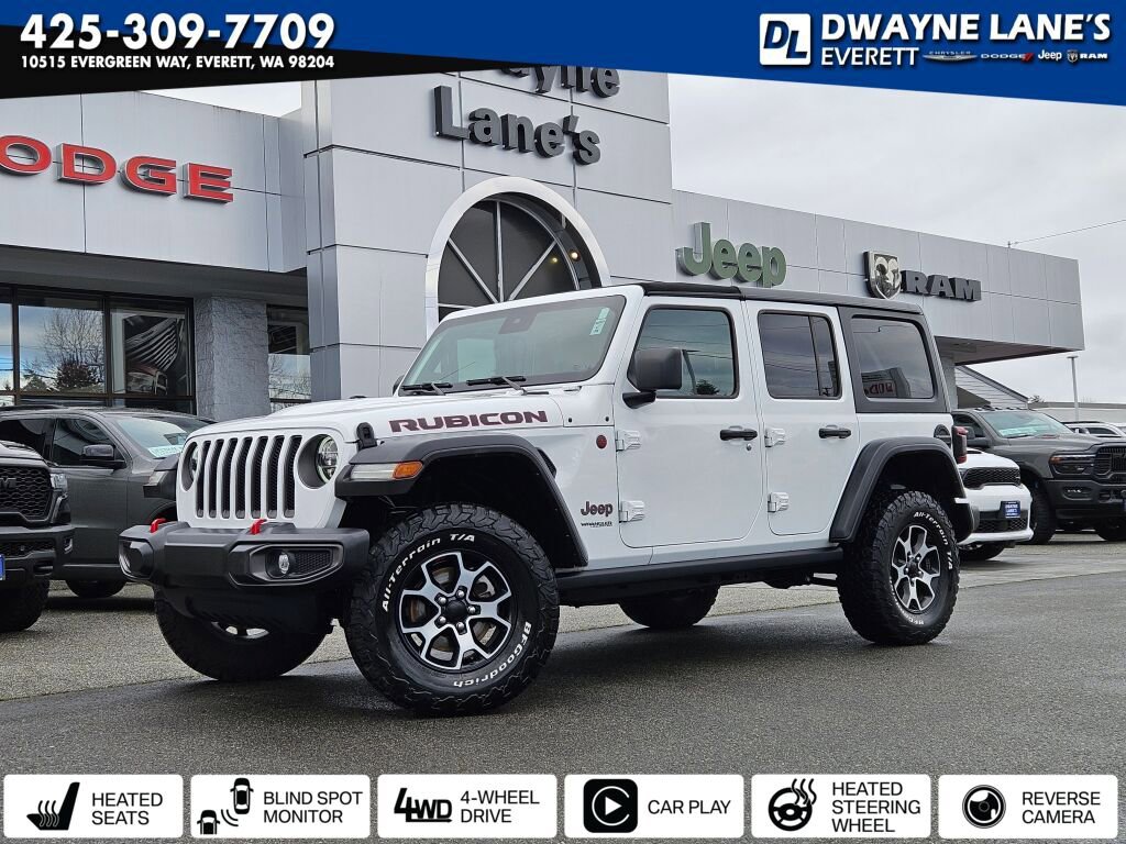 Used 2022 Jeep Wrangler Unlimited Rubicon w/ LED Lighting Group AWD/4WD image 1