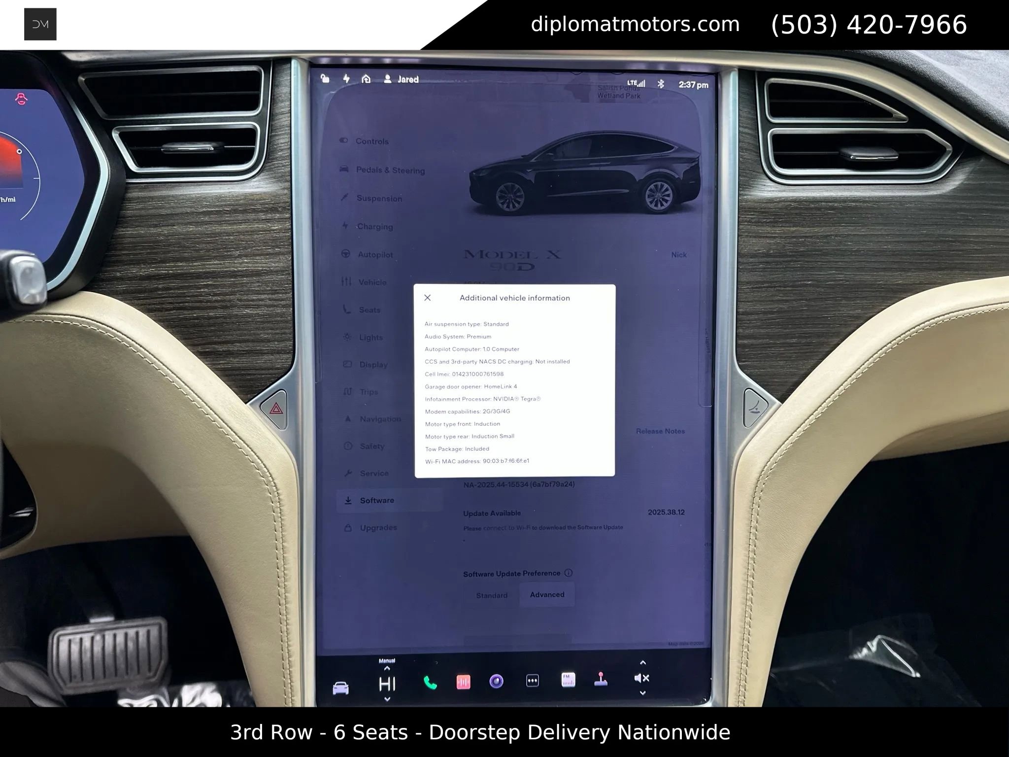 Used 2016 Tesla Model X 90D image 35