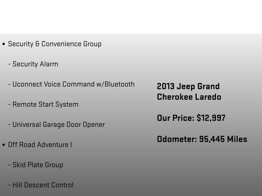 Used 2013 Jeep Grand Cherokee Laredo w/ Laredo E Group image 18