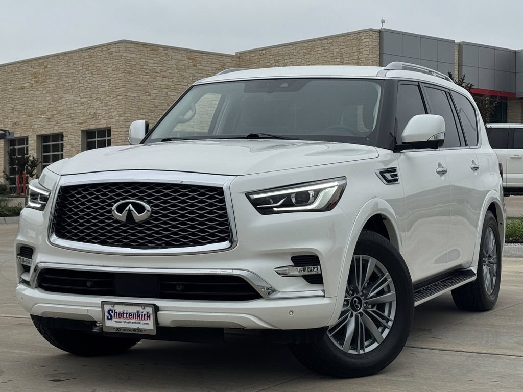 Used 2023 INFINITI QX80 Luxe w/ Cargo Package AWD/4WD video 2