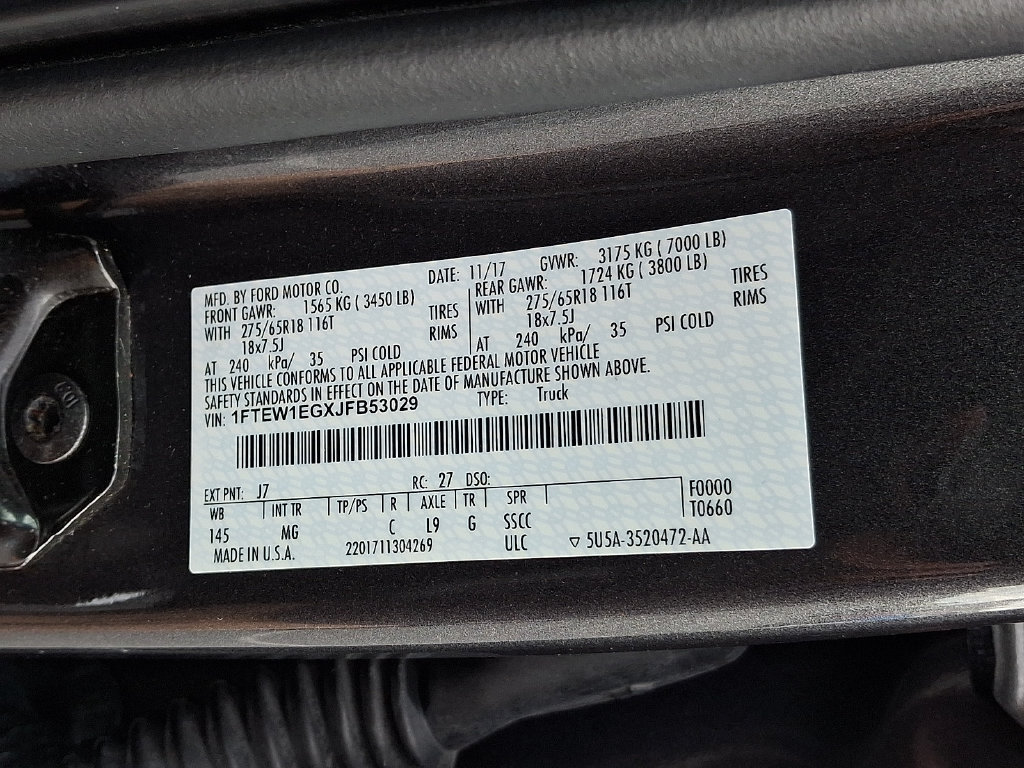 Certified 2018 Ford F150 XLT w/ Equipment Group 302A Luxury AWD/4WD image 27