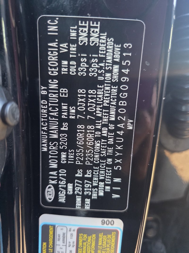 Used 2011 Kia Sorento EX w/ Premium Pkg image 32